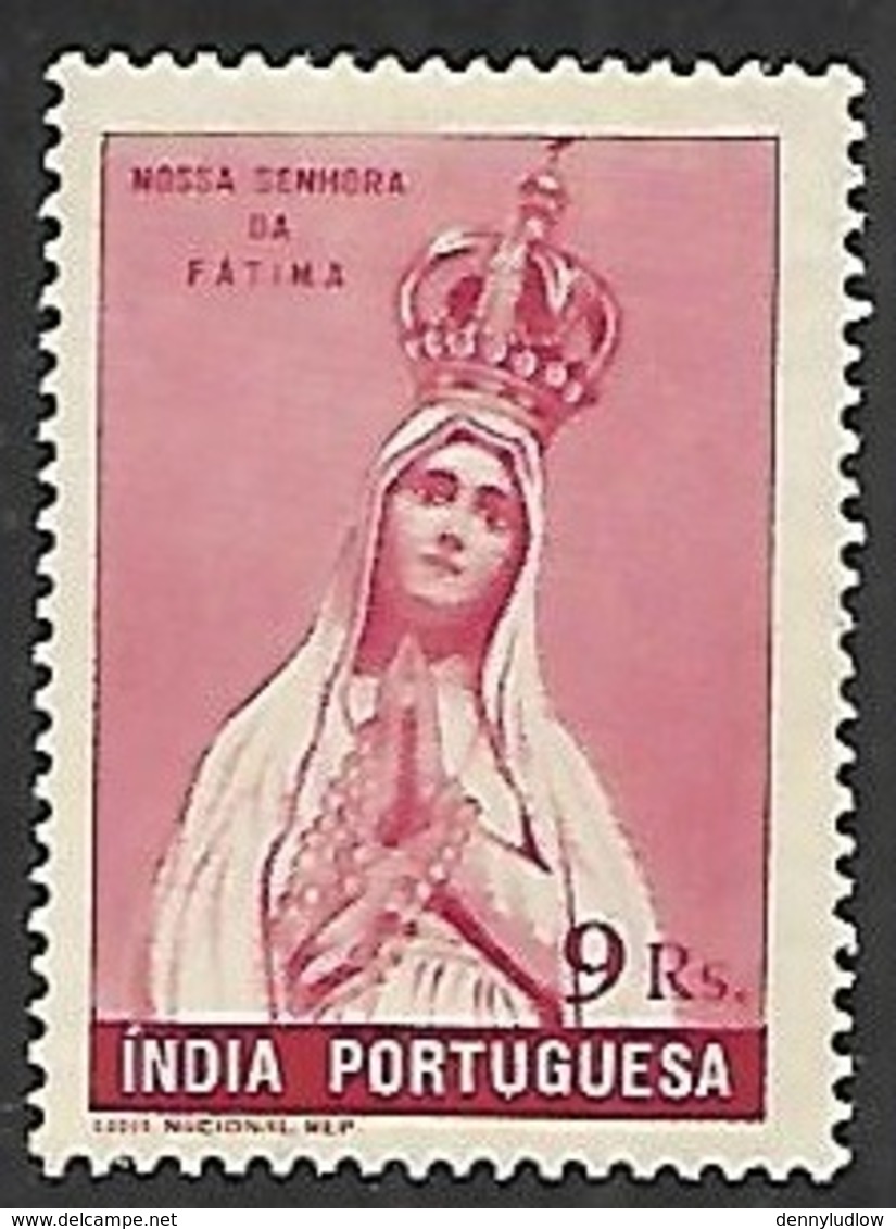 Portuguese India  1949  Sc#485   9r  Fatima  MLH   2016 Scott Value $4.25 - Portugiesisch-Indien