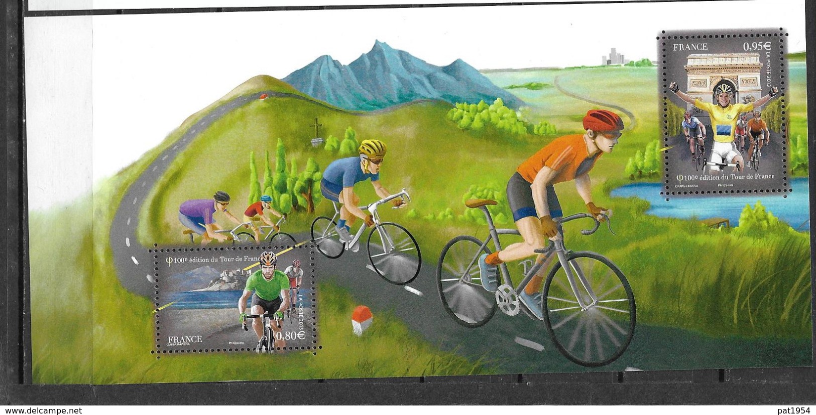 Bloc Souvenir "Tour De France" En Vélo De 2013 N° 81 Neuf Cote 20 Euros - Blocs Souvenir