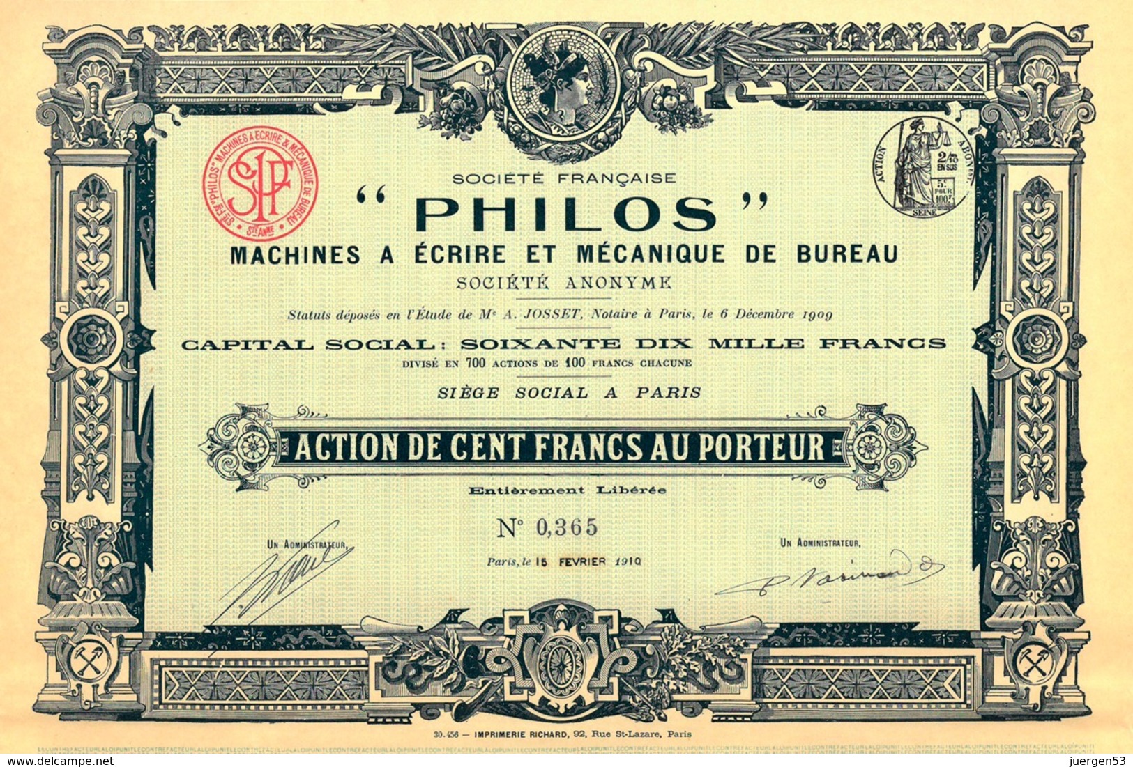 "Philos" Machines à Ecrire Et Mecanique De Bureau, Action - P - R