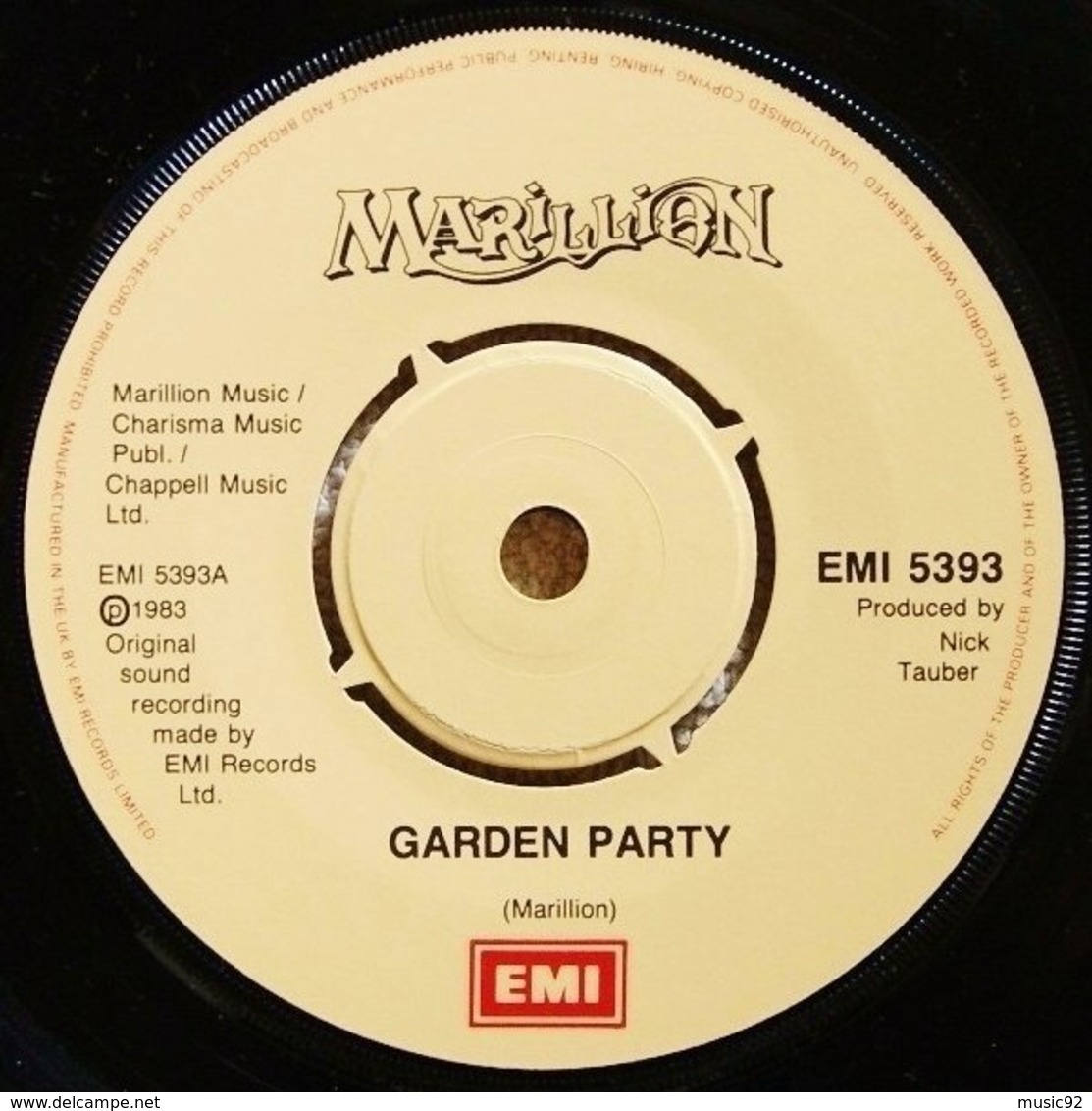 Marillion - 45t Vinyle - Garden Party - Hard Rock & Metal