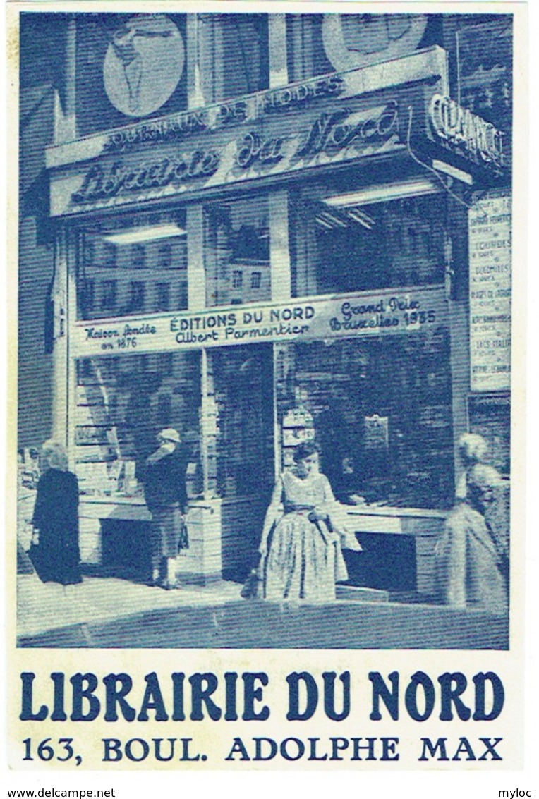 Publicité. Bruxelles. Librairie Du Nord. Boulevard Adolphe Max. - Publicité