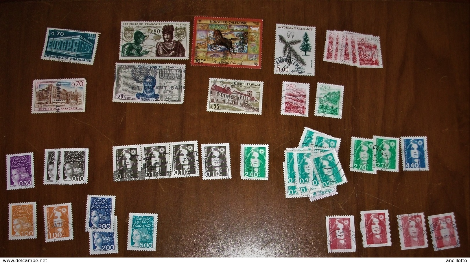 LOTTO DI FRANCOBOLLI USATI : N.560 FRANCIA + 332 SPAGNA TUTTI IN OTTIME CONDIZIONI - Lots & Kiloware (mixtures) - Max. 999 Stamps