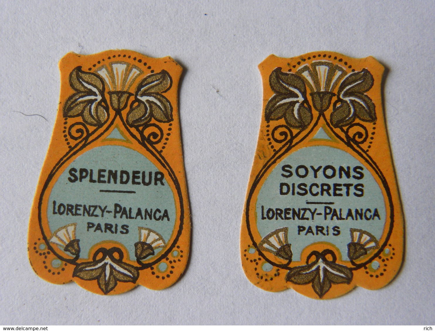 Lot De 6 étiquettes Parfum - Lorenzy Palanca  - - Labels