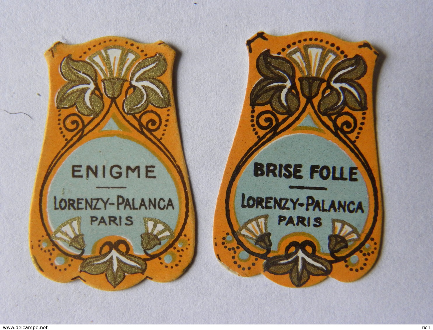 Lot De 6 étiquettes Parfum - Lorenzy Palanca  - - Labels