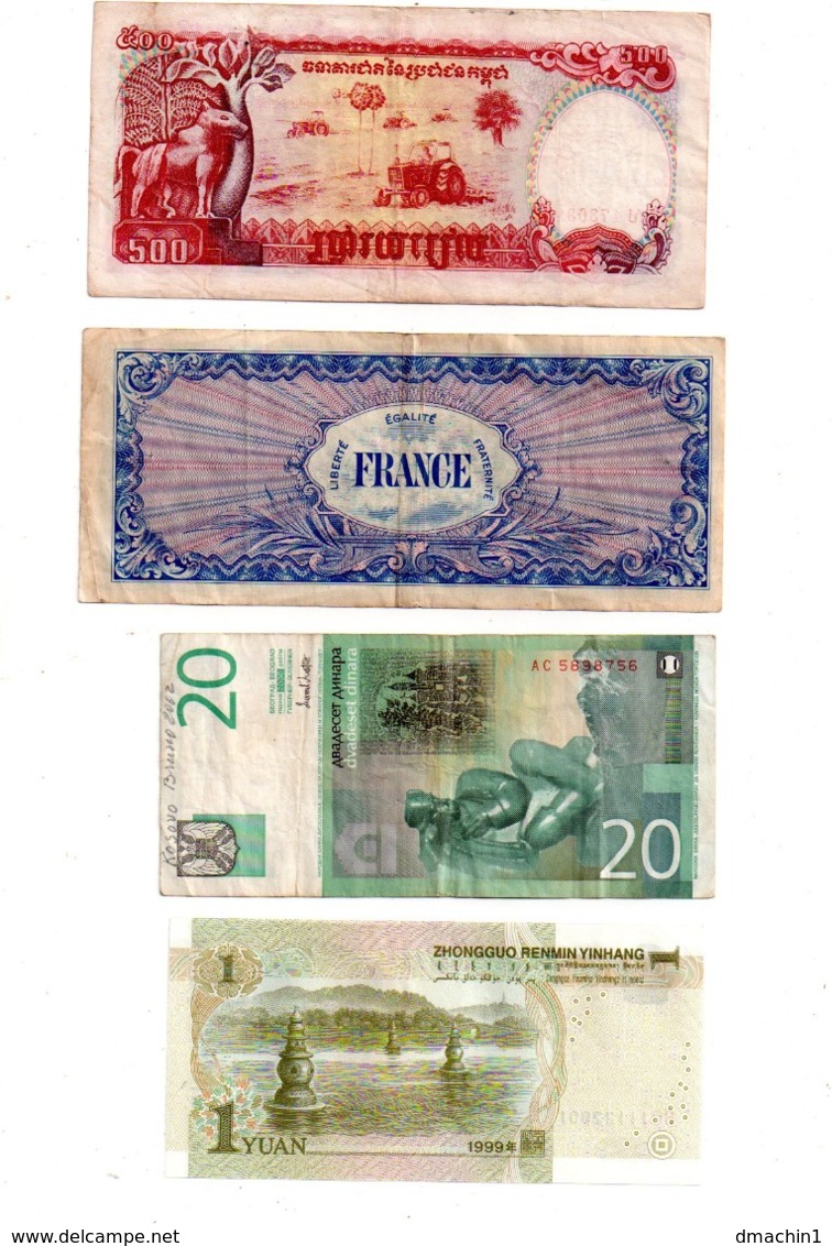 Lot 4-Lot De 12 Billets, Différents Pays, Différents états, Voir Scan - Autres & Non Classés