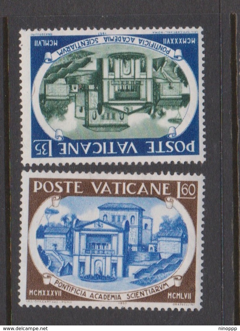 Vatican City S 240-241 1957 Pontifical Academy Of Science 20th Anniversary, Mint Never Hinged - Unused Stamps