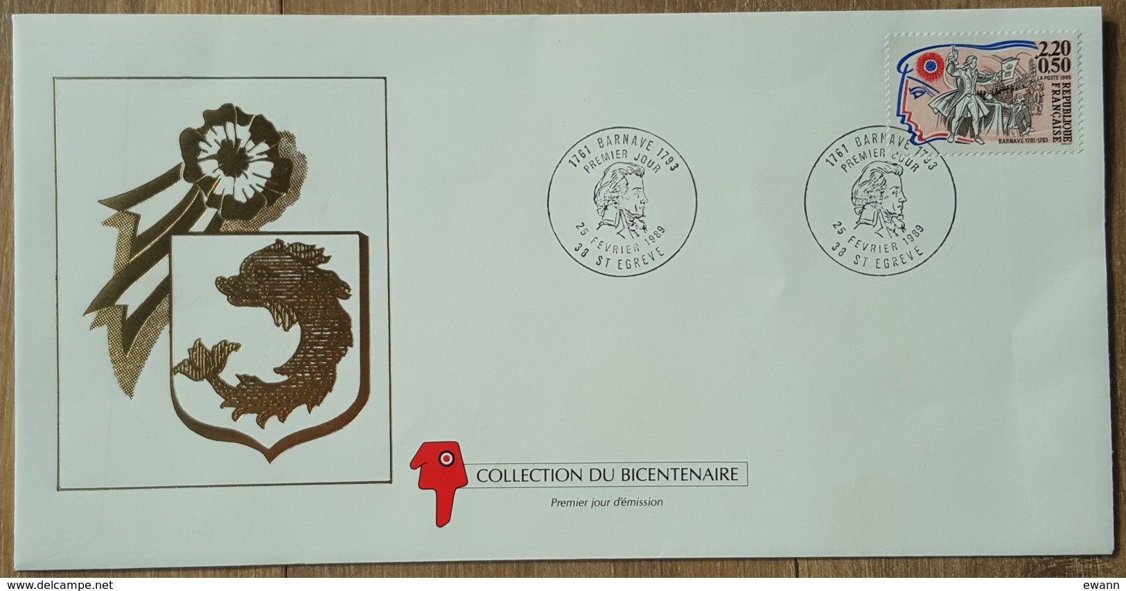 FDC 1989 - YT N°2568 - REVOLUTION / BARNAVE - ST EGREVE - 1980-1989