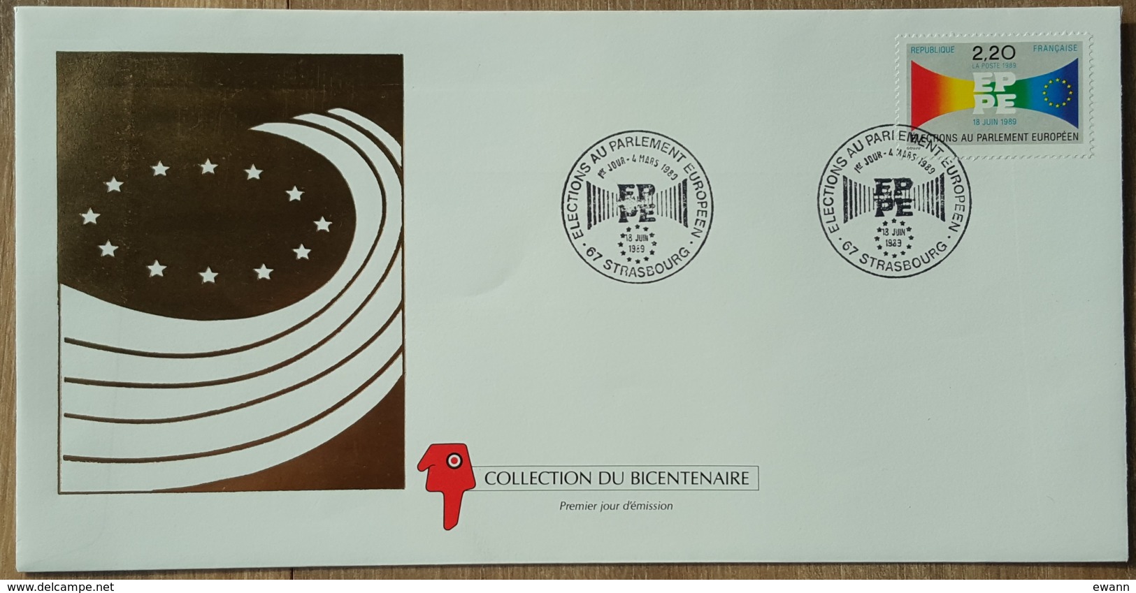 FDC 1989 - YT N°2572 - ELECTIONS AU PARLEMENT EUROPEEN - STRASBOURG - 1980-1989