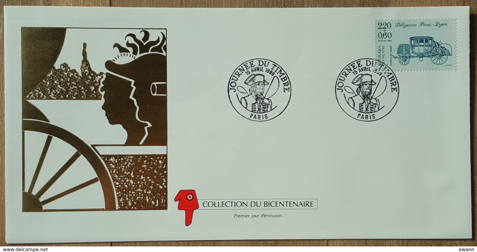 FDC 1989 - YT N°2577 - JOURNEE DU TIMBRE - PARIS - 1980-1989