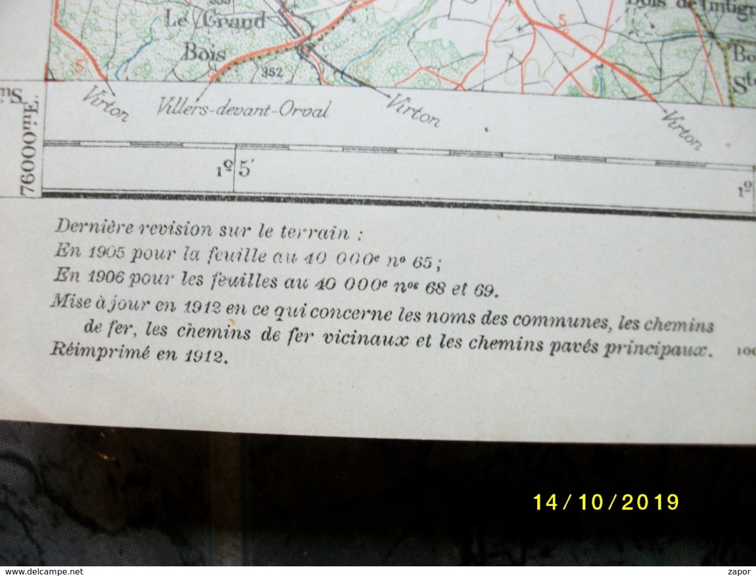 Carte Topographique De Arlon (Habay Hampre Nives Hollange Bastogne) - Cartes Topographiques