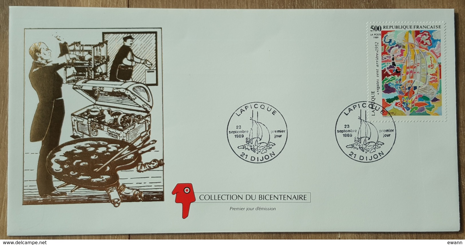 FDC 1989 - YT N°2606 - LAPICQUE - DIJON - 1980-1989