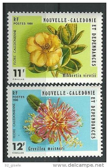 Nle-Caledonie YT 436 & 437 " Flore " 1980 Neuf** - Unused Stamps