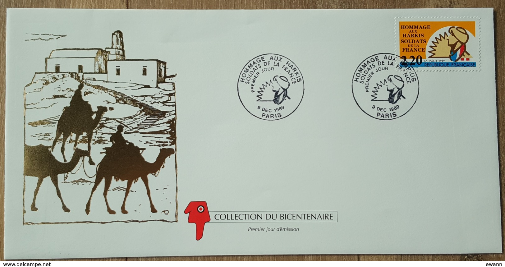 FDC 1989 - YT N°2613 - HOMMAGE AUX HARKIS SOLDAT DE LA FRANCE - PARIS - 1980-1989