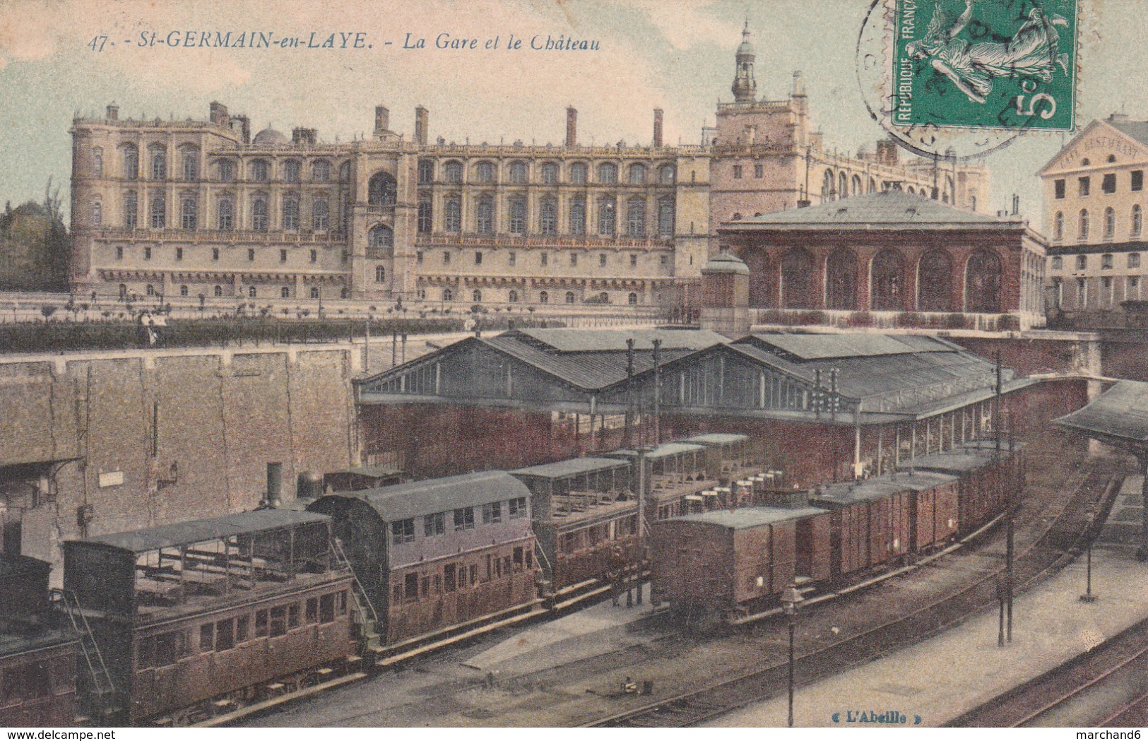 Saint Gerrmain En Laye La Gare Et Le Chateau éditeur L Abeille N°47 - St. Germain En Laye