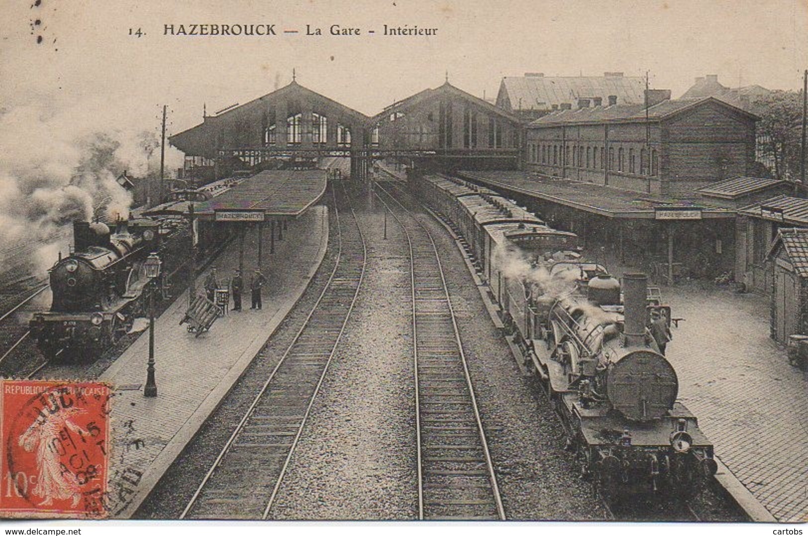 59 HAZEBROUCK  La Gare Intérieur - Estaciones Con Trenes