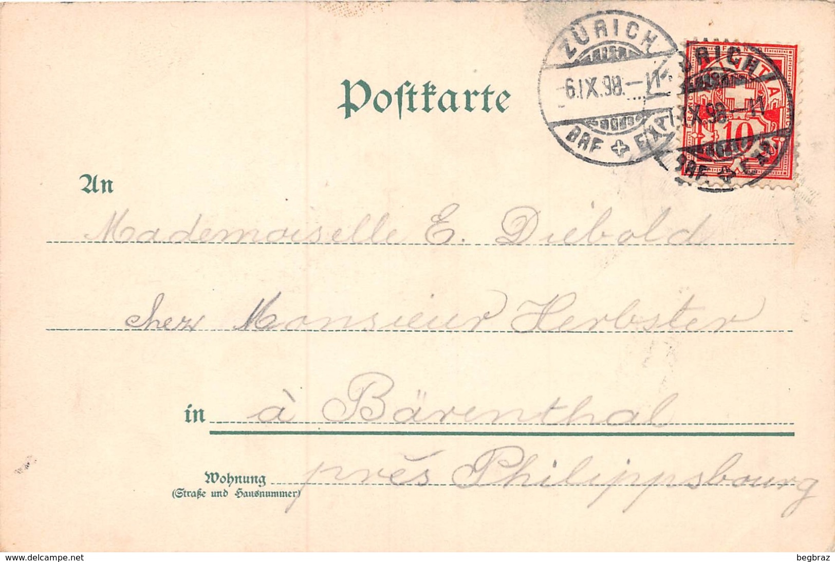 CHAT HUMANISE    CARTE PIONNIERE 1898 - Chats