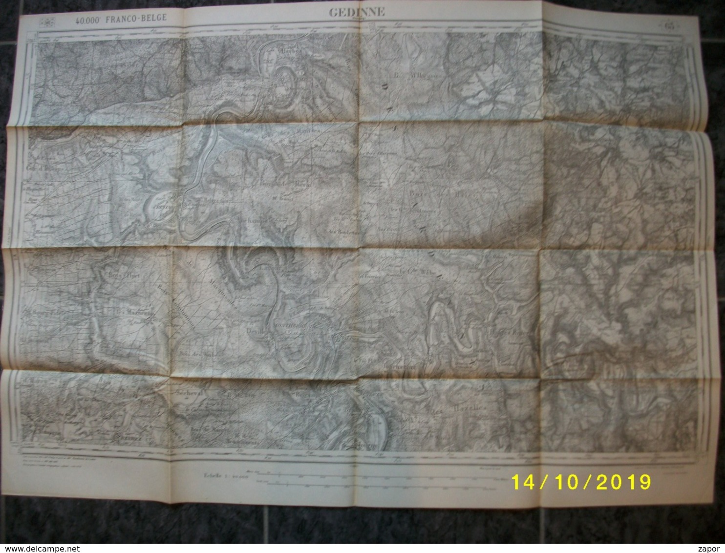 Carte Topographique De Gedinne (Houdremont Orchimont Revin Haybes) - Topographical Maps