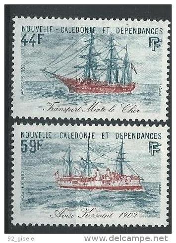 Nle-Caledonie YT 459 & 460 " Bateaux " 1982 Neuf** - Nuovi