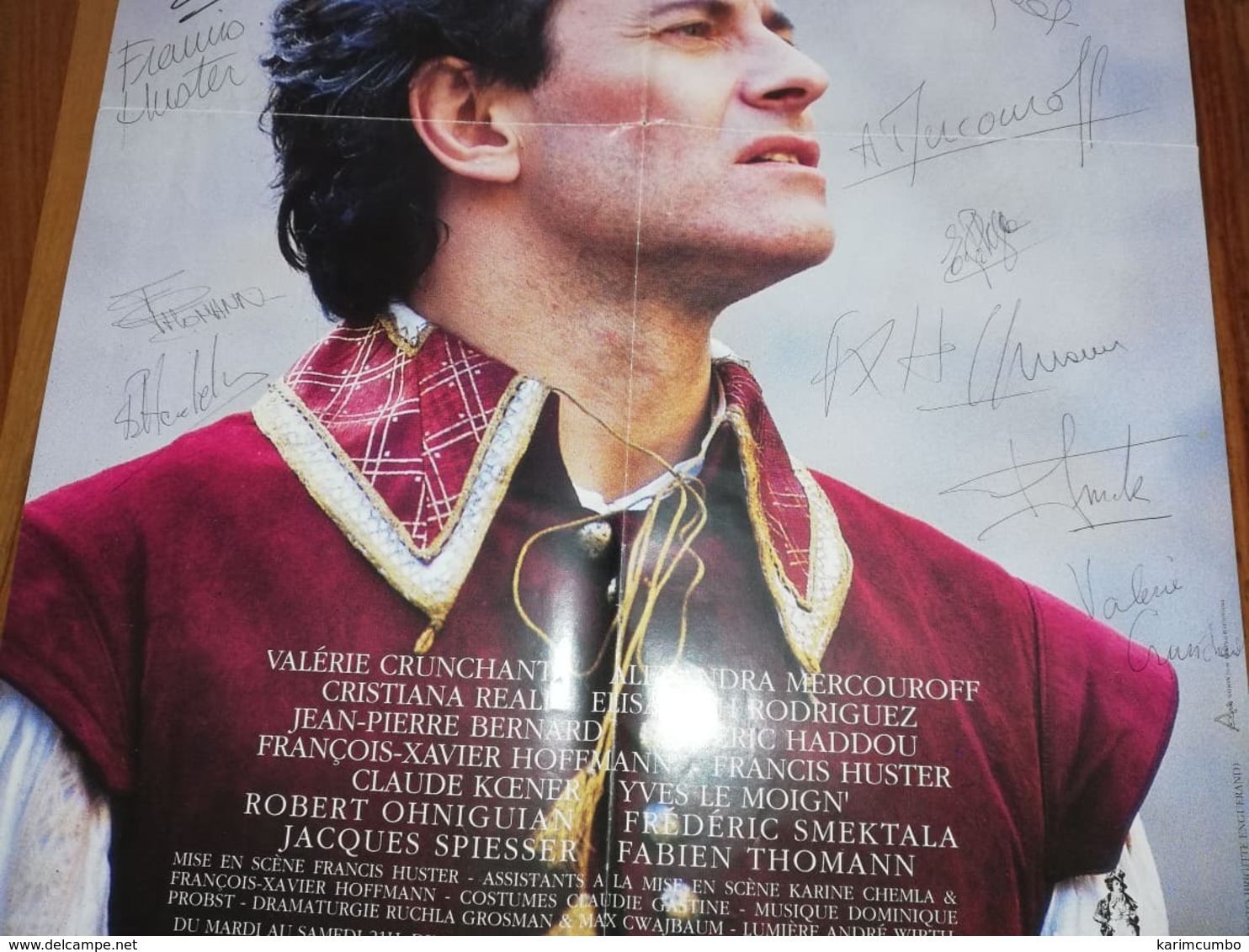 Affiche Theatre 'le Cid' Avec 12 Autographes NO COPY  Francis Huster Etc - Otros & Sin Clasificación