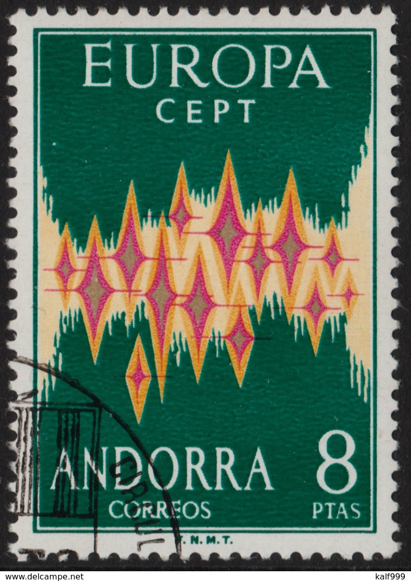 ~~~ Andorre Andorra 1972 - Europa CEPT - Yv. 64A (o)  ~~~ - 1972