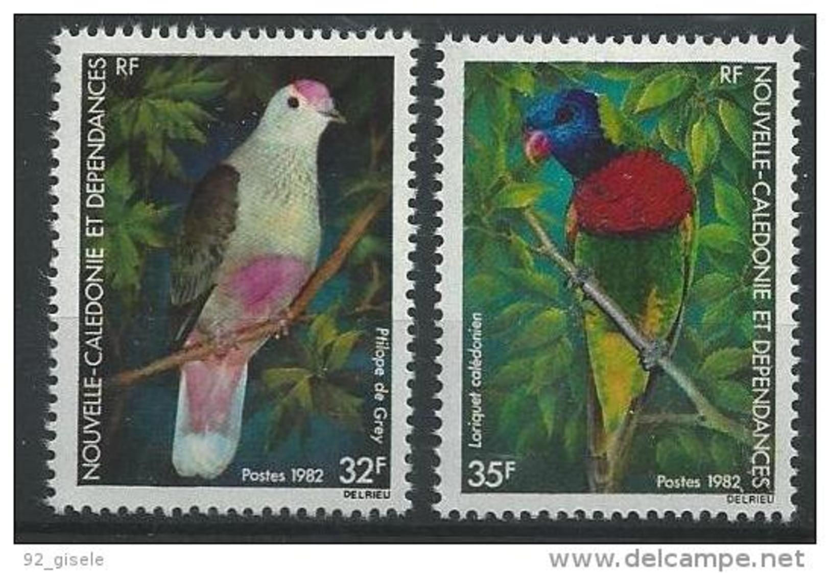 Nle-Caledonie YT 462 & 463 " Oiseaux " 1982 Neuf** - Ungebraucht