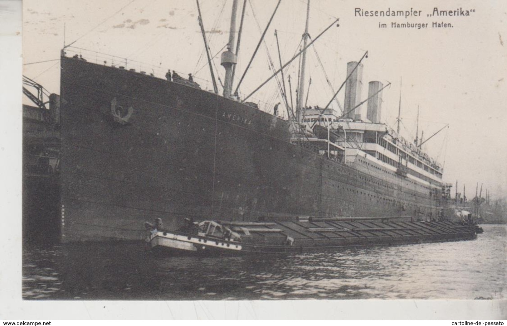 NAVE SHIP Riesendampfer Vaterland Hamburg Amerika - Paquebots