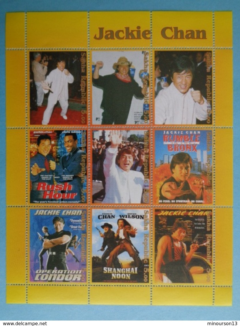 SAKHA 2001 -  BLOC 9 TIMBRES - JACKIE CHAN - Caucasia