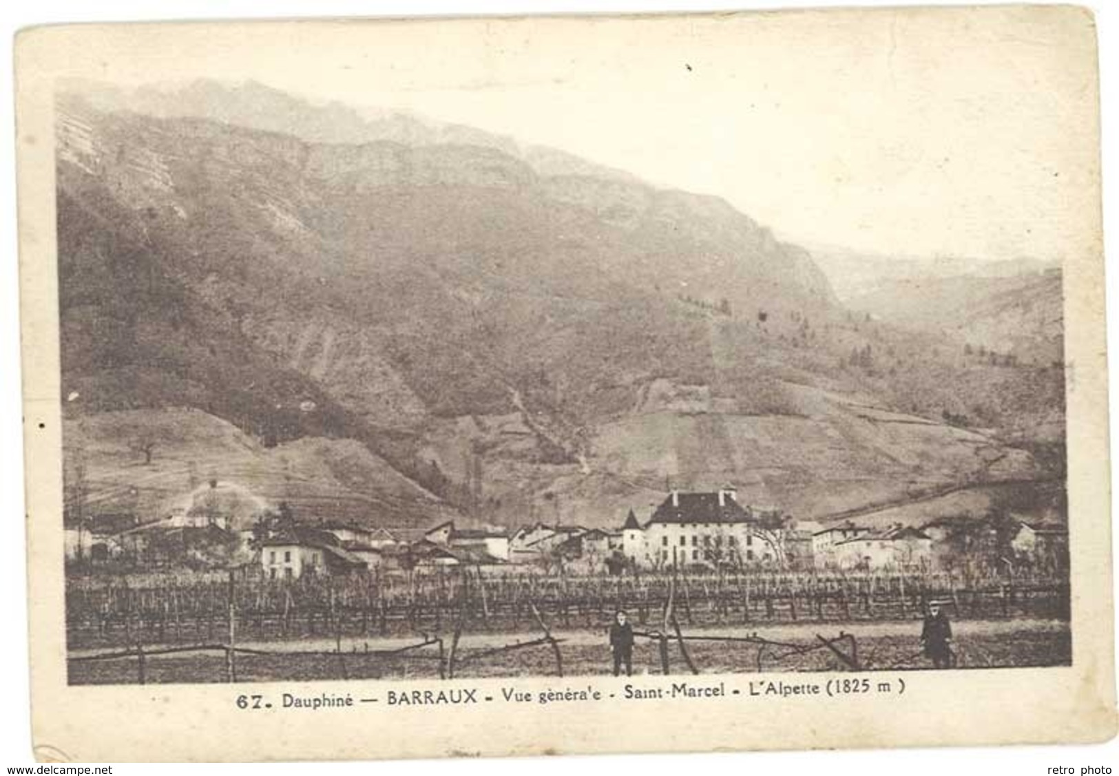 Cpa Barraux - Vue Générale - Saint Marcel - L'Alpette - Barraux