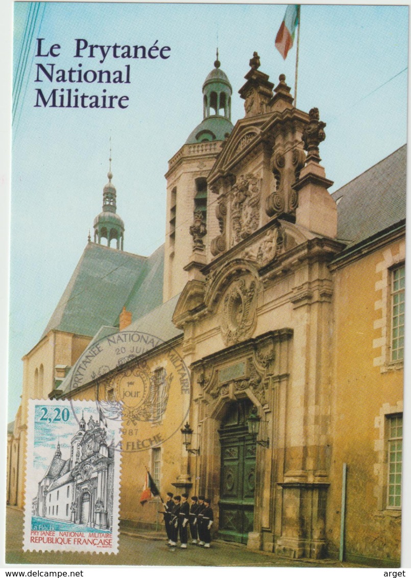 Carte-Maximum FRANCE N° Yvert 2479 (LA FLECHE) Obl Sp Ill 1er Jour (Ed Pierron) - 1980-1989