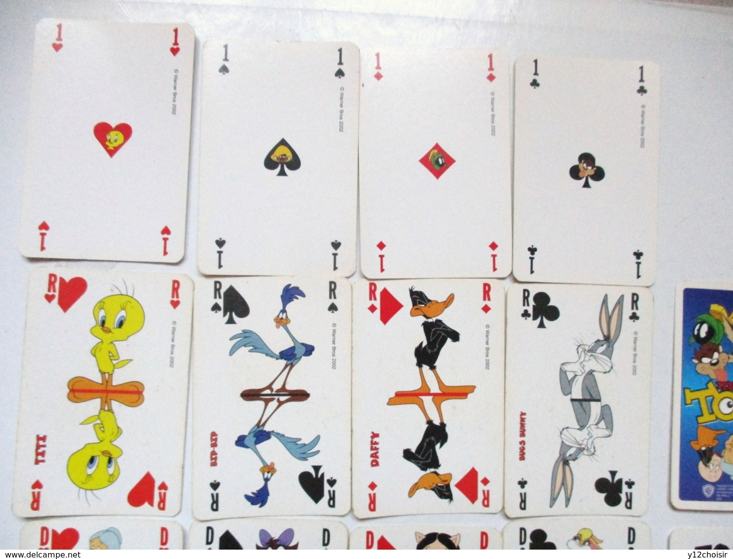 CARTES A JOUER MAXI TOONS TITI MEME GROSMINET BUGS BONNY DAFFY PETUNIA PORKY BIP BIP MME TAZ VIL COYOTE HELMER LOLA - Autres & Non Classés