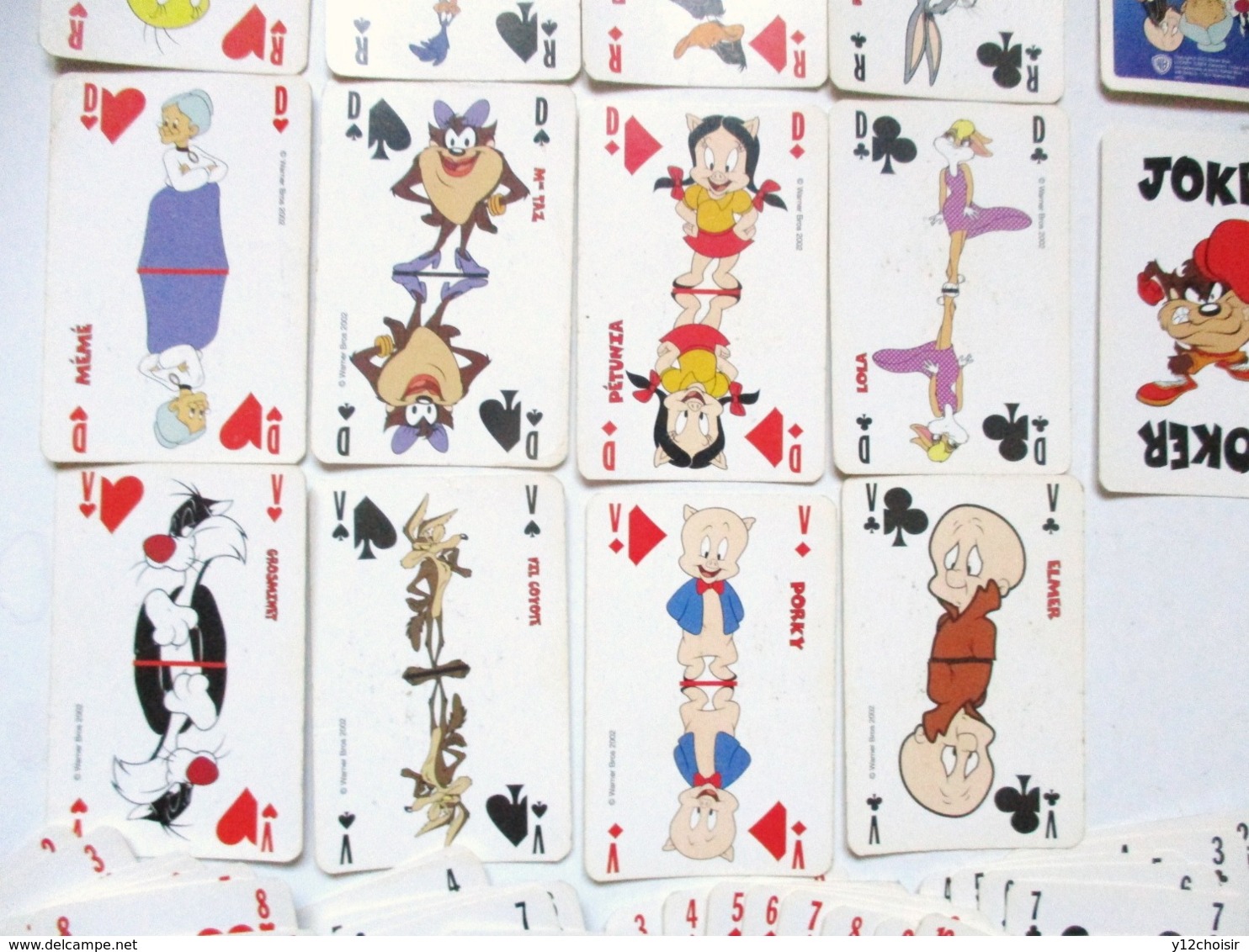 CARTES A JOUER MAXI TOONS TITI MEME GROSMINET BUGS BONNY DAFFY PETUNIA PORKY BIP BIP MME TAZ VIL COYOTE HELMER LOLA - Autres & Non Classés