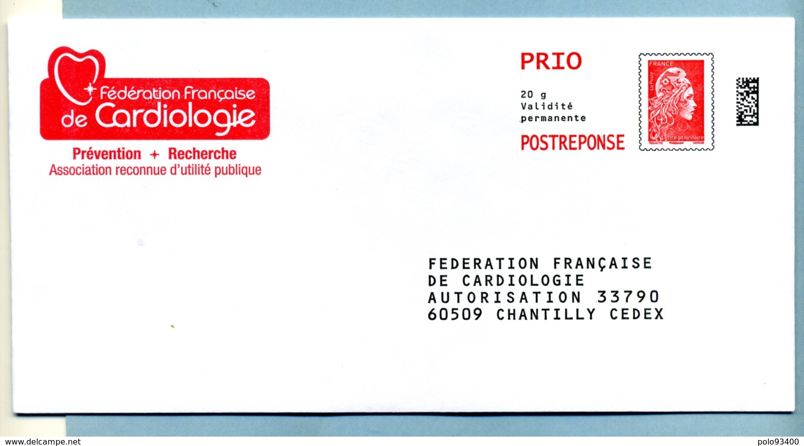 Marianne L'Engagée Fédération Française De Cardiologie LOT 231973 - Prêts-à-poster: Réponse