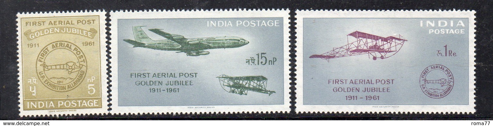 Y577 - INDIA 1961 , Posta Aerea Yvert Serie N. 9/11 ***  MNH (2380A) - Posta Aerea