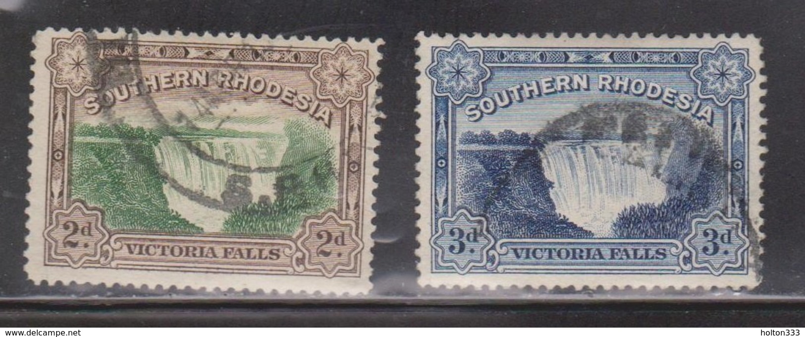 SOUTHERN RHODESIA Scott # 31-2 Used - Victoria Falls - Southern Rhodesia (...-1964)