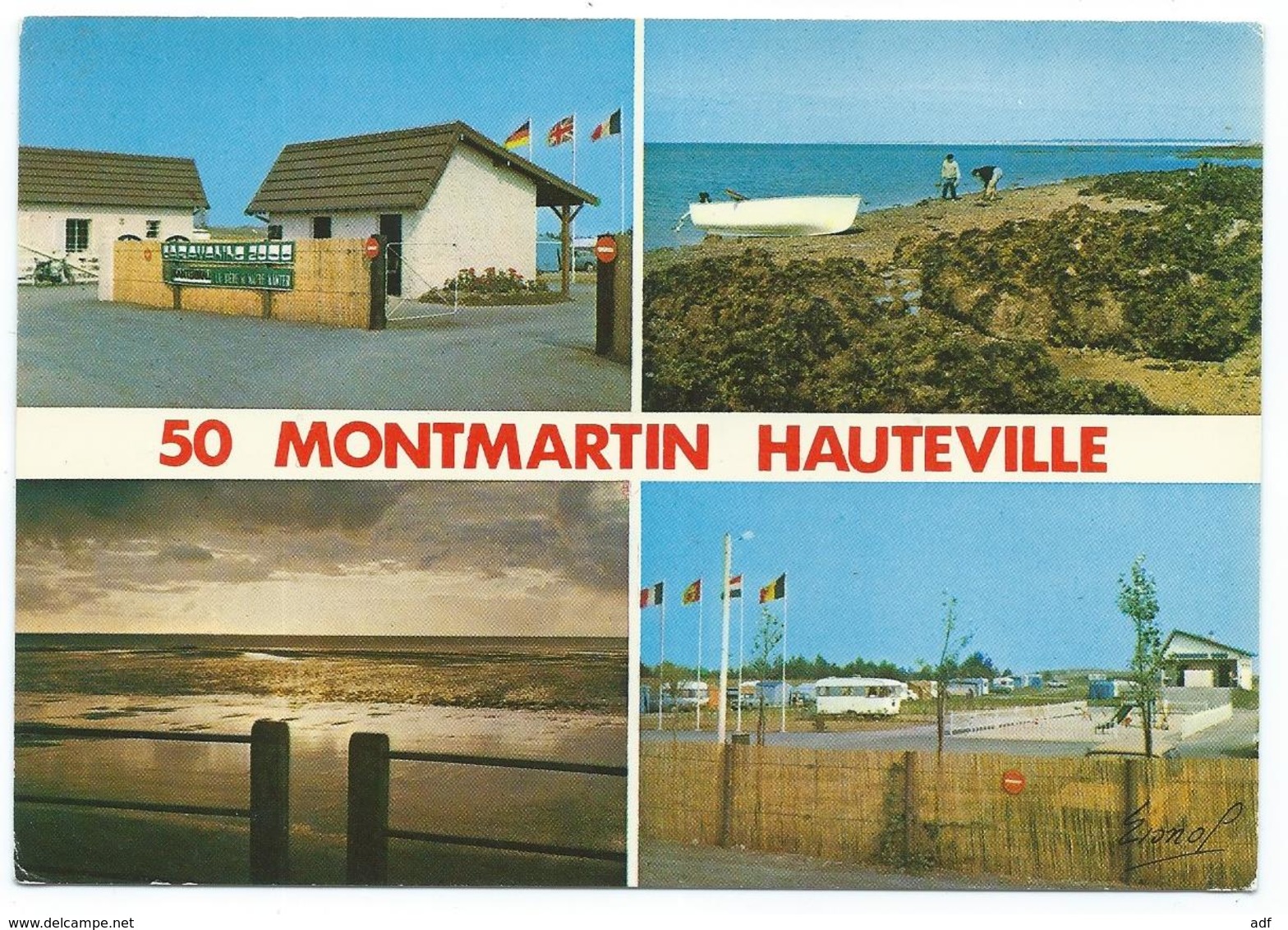 CP MULTIVUES MONTMARTIN HAUTEVILLE, MANCHE 50 - Montmartin Sur Mer