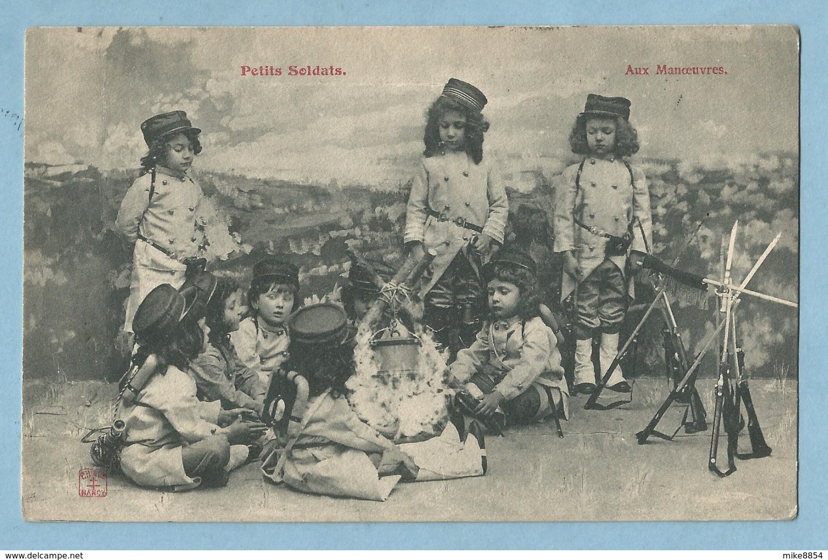 A129  CPA  Petits Soldats  -  Aux Manoeuvres -  1906   +++++ - Autres & Non Classés