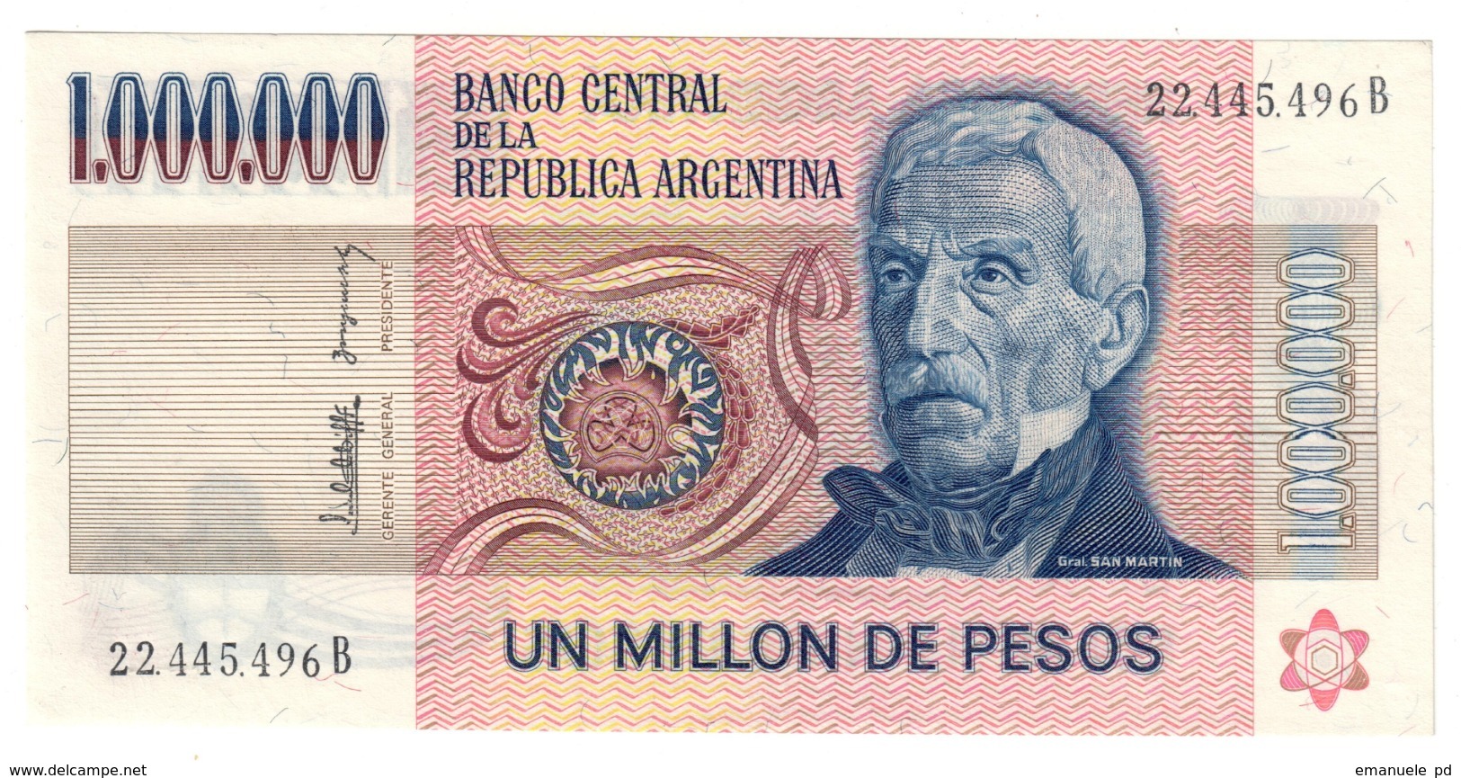 ARGENTINA	1000000	PESO	1980	P310	UNC			.CV. - Argentina