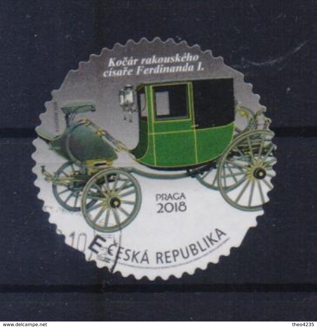 CZECH REPUBLIC STAMP 2018/THE CARRIAGE OF FERDINAND I(self Adhesive)-14/3/18-USED(70) - Usati