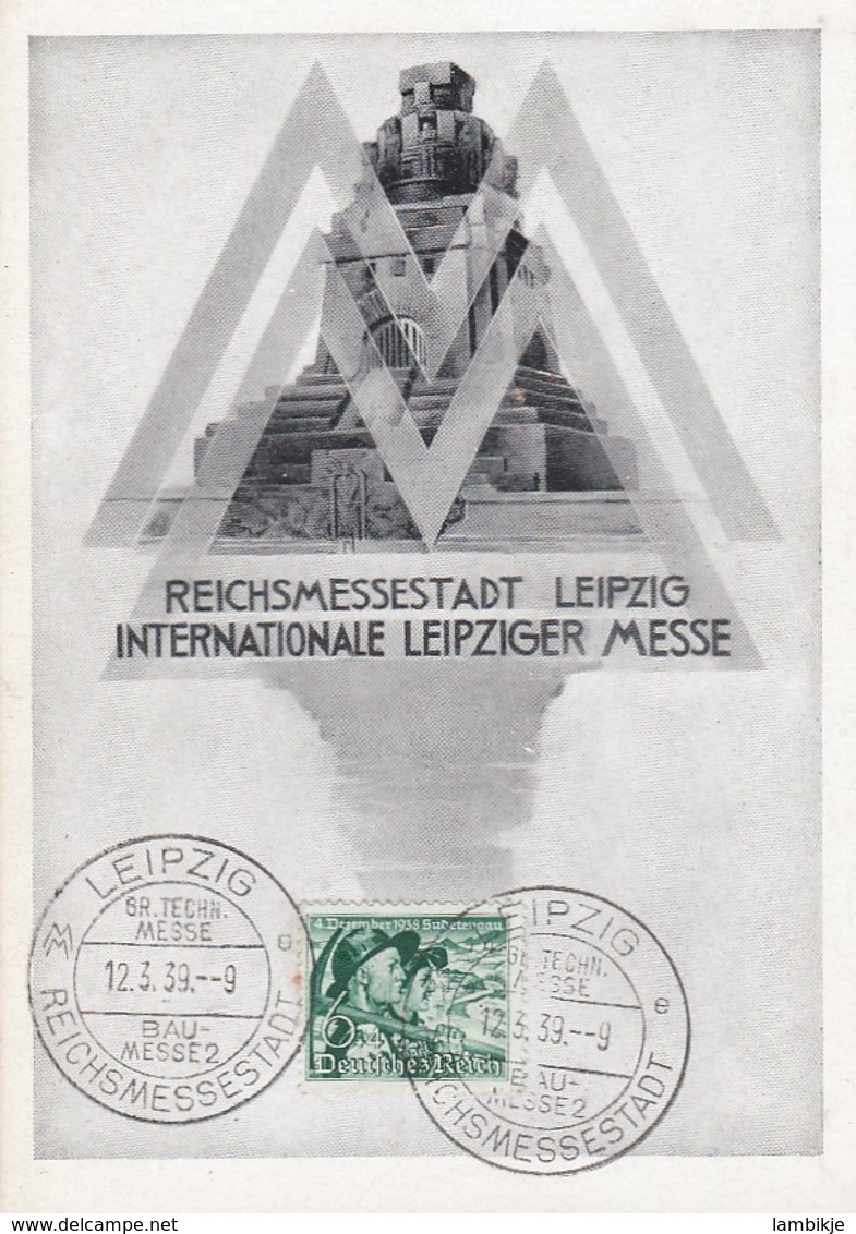 Deutsches Reich Propaganda Postkarte 1939 - Gebraucht