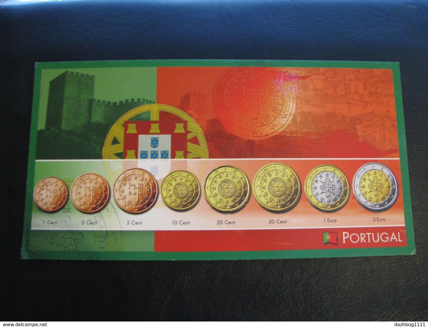 Germany Unused Postcard Clean Image Of Euro Coin Portugal - Coins (pictures)