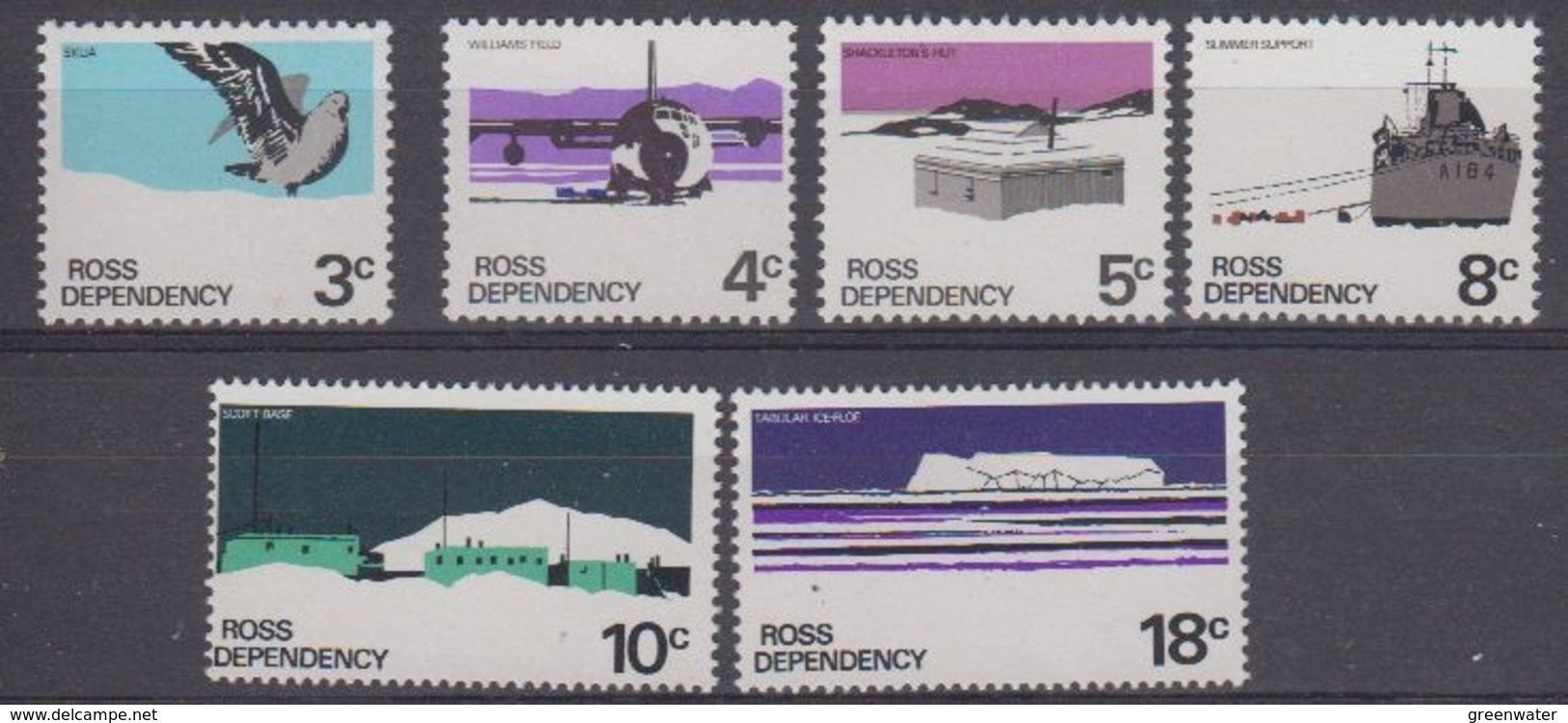 Ross Dependency 1972 Definitives 6v ** Mnh (44957) - Unused Stamps