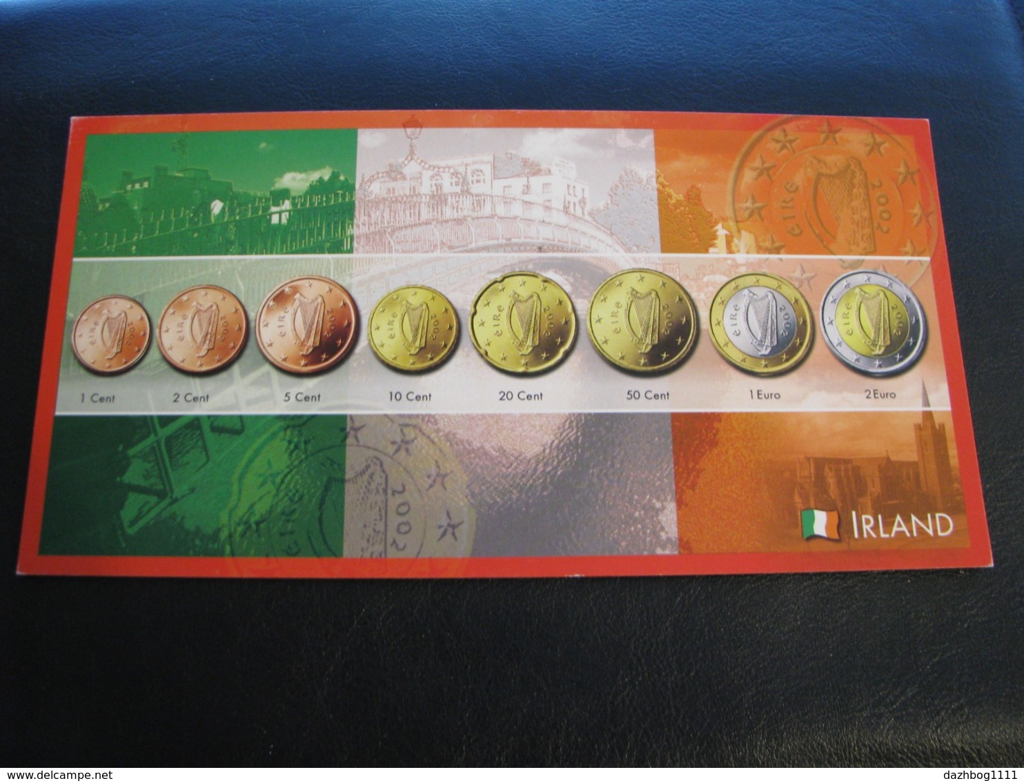 Germany Unused Postcard Clean Image Of Euro Coin Ireland - Coins (pictures)