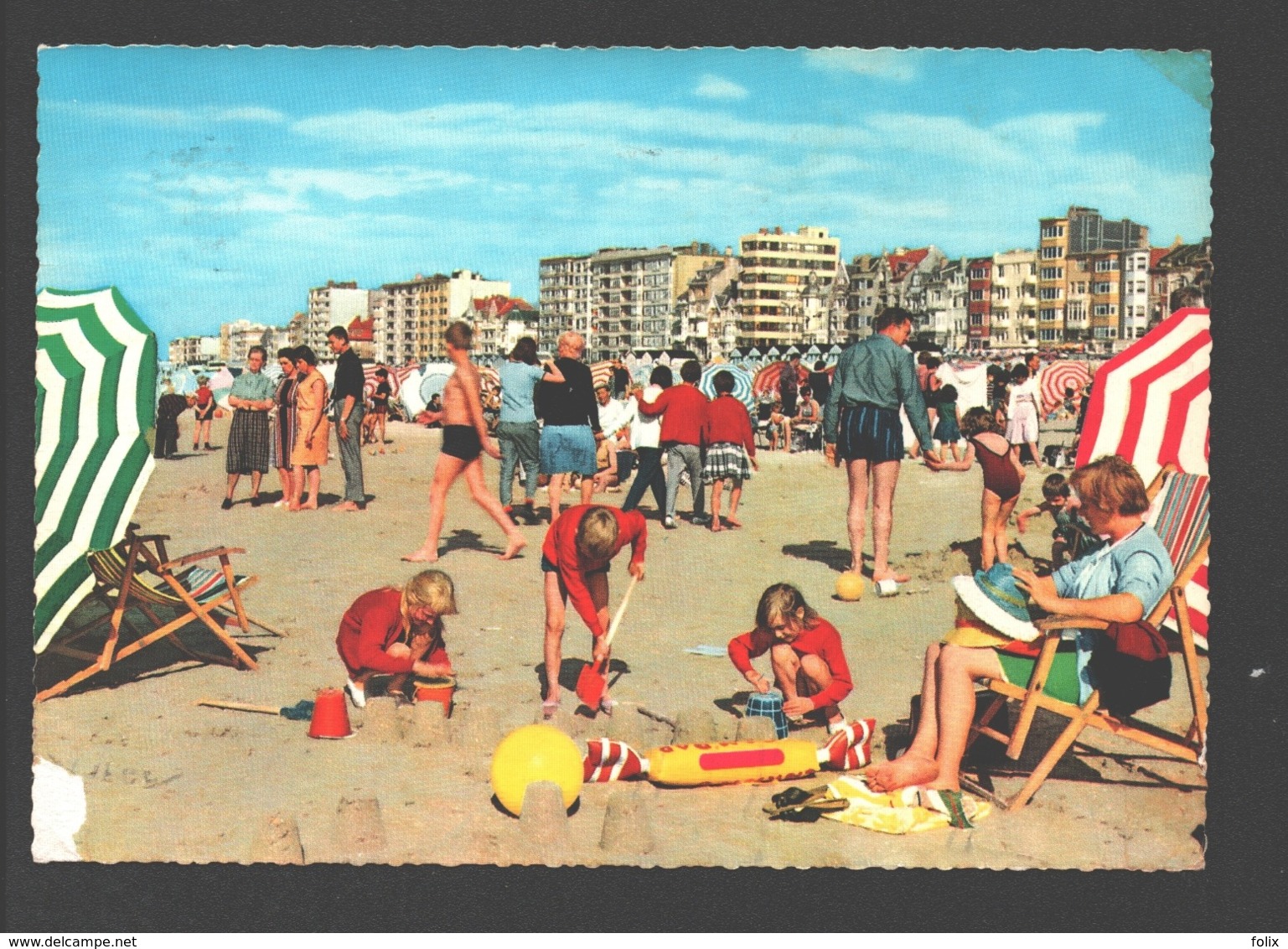 De Panne - Strand En Dijk - Geanimeerd - Spelende Kinderen - De Panne