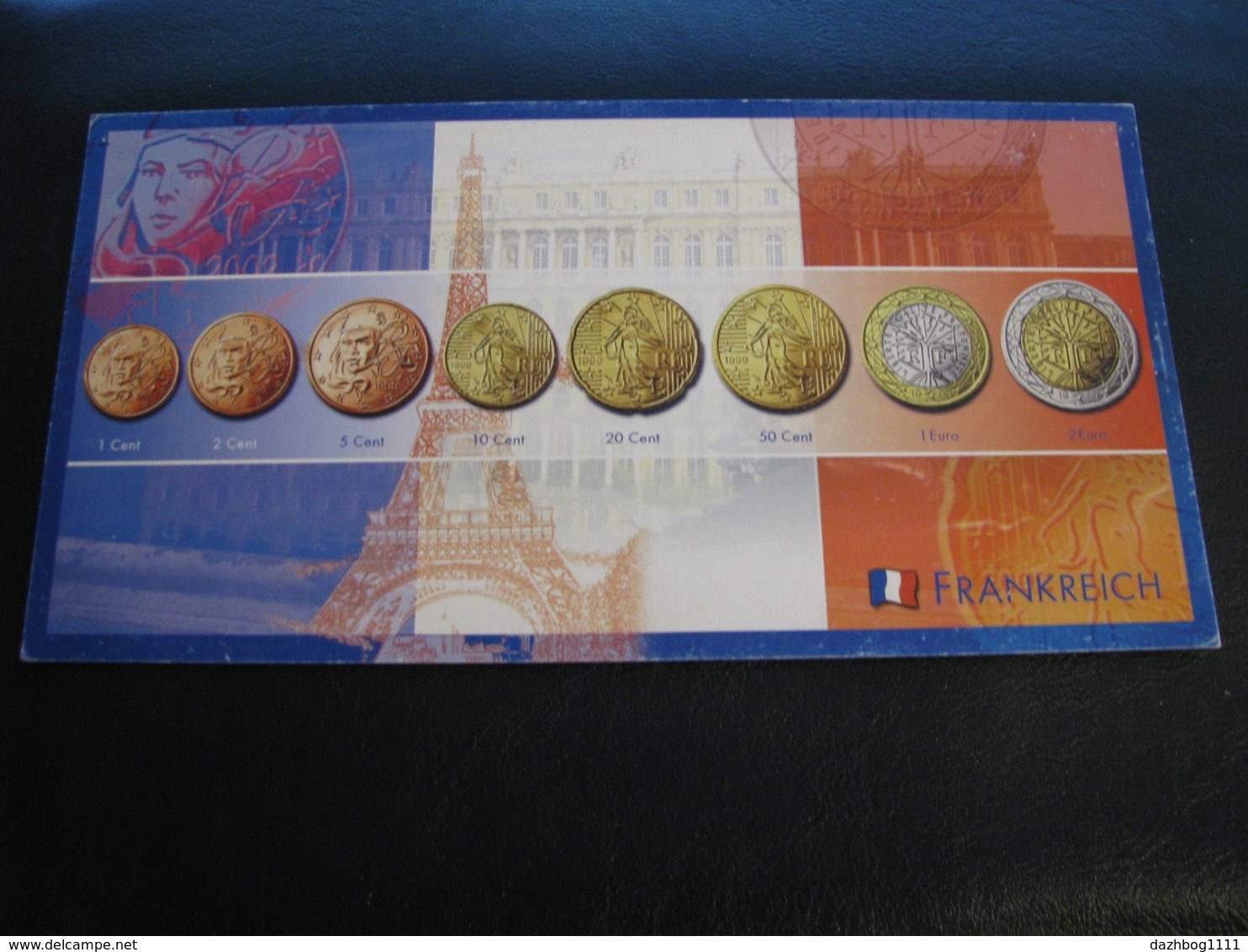 Germany Unused Postcard Clean Image Of Euro Coin France - Coins (pictures)