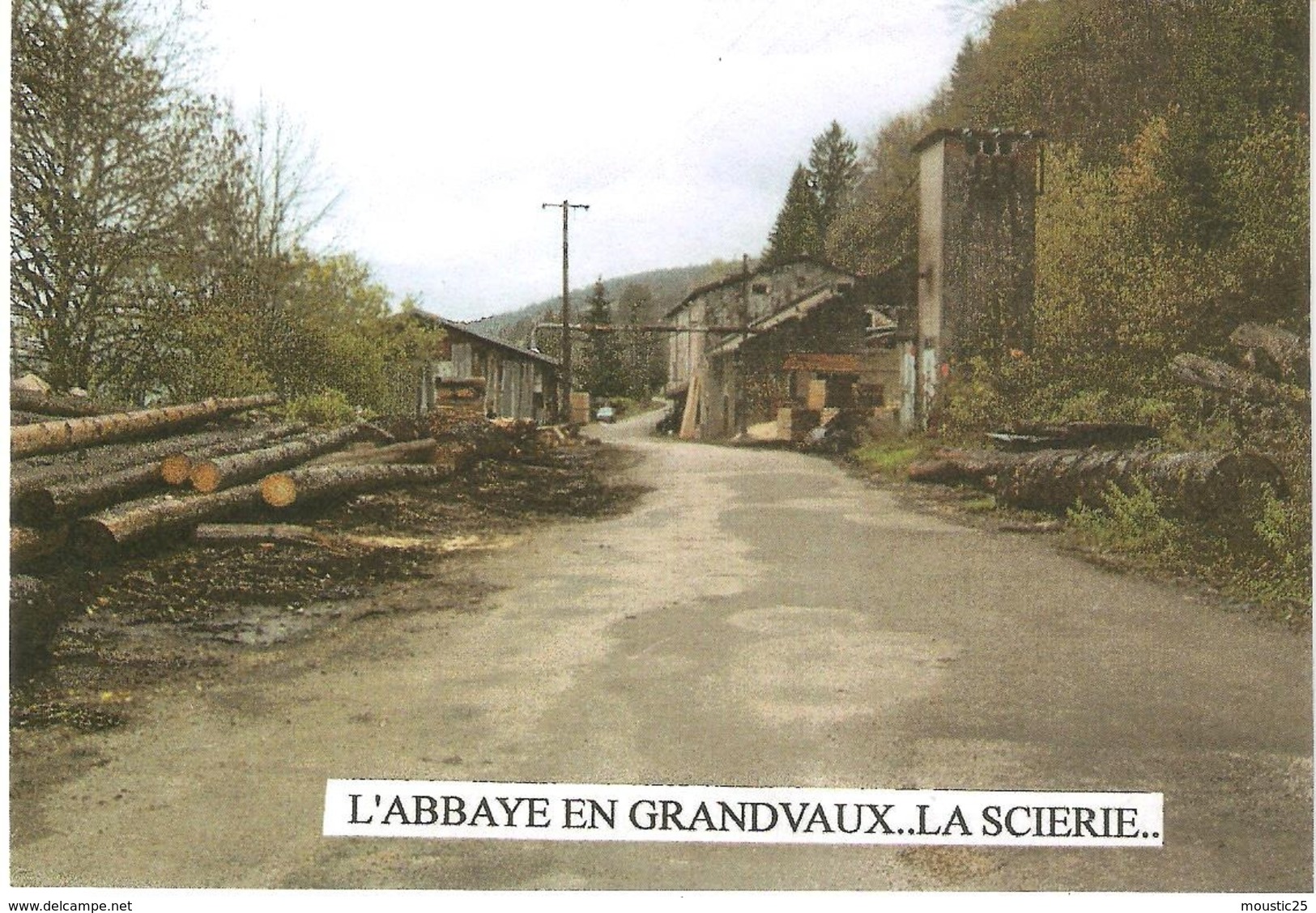 L'ABBAYE EN GRANDVAUX LA SCIERIE...CARTE POSTALE - Mouthe