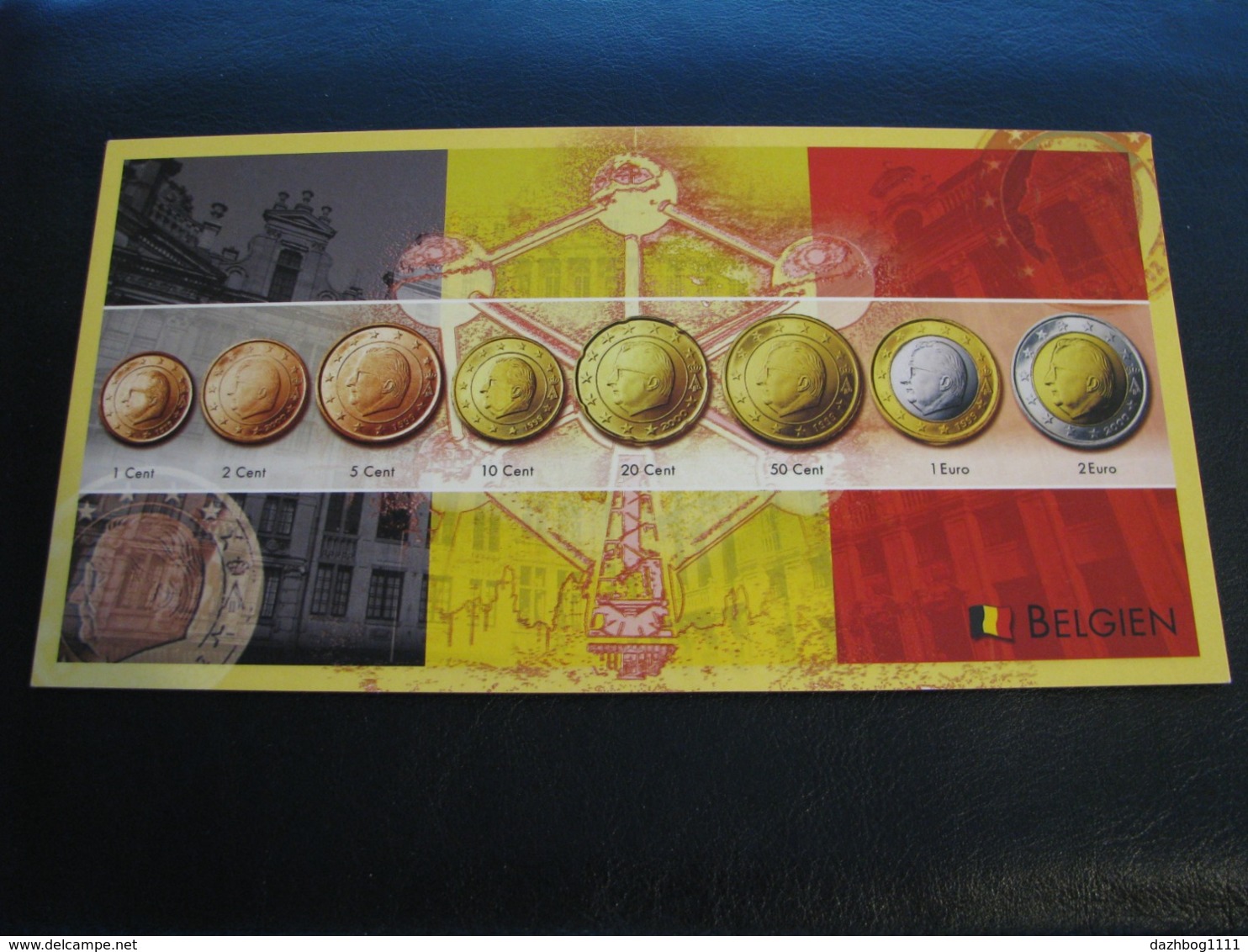 Germany Unused Postcard Clean Image Of Euro Coin Belgium - Coins (pictures)