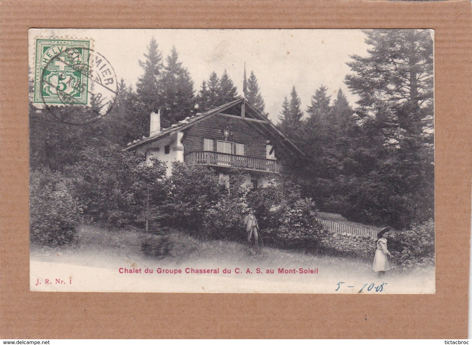 CPA Chalet Du Groupe Chasseral Du C.A.S. Au Mont-Soleil, St Imier, Rare +++ - Saint-Imier 