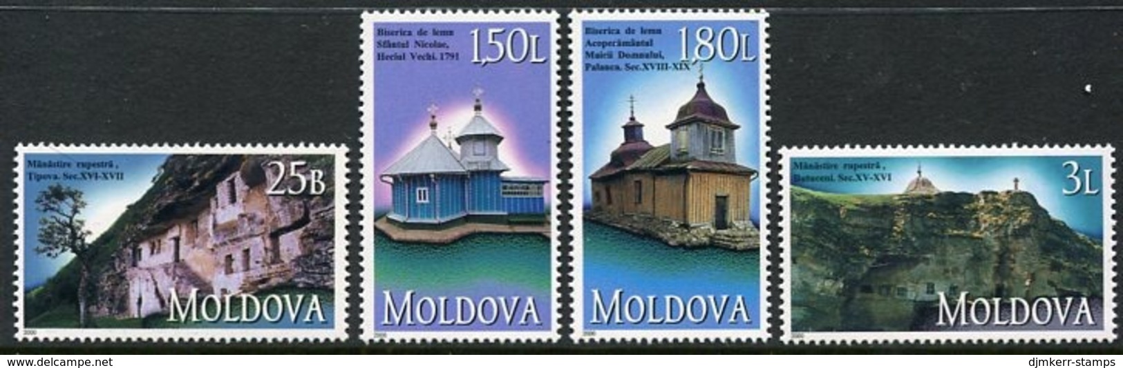 MOLDOVA 2000 Churches And Monasteries MNH / **.  Michel 366-69 - Moldavie