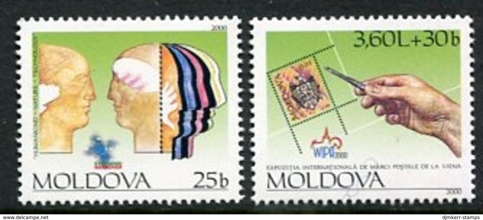 MOLDOVA 2000 Expo Hannover Stamp  Exhibition  MNH / **.  Michel 364-65 - Moldavie