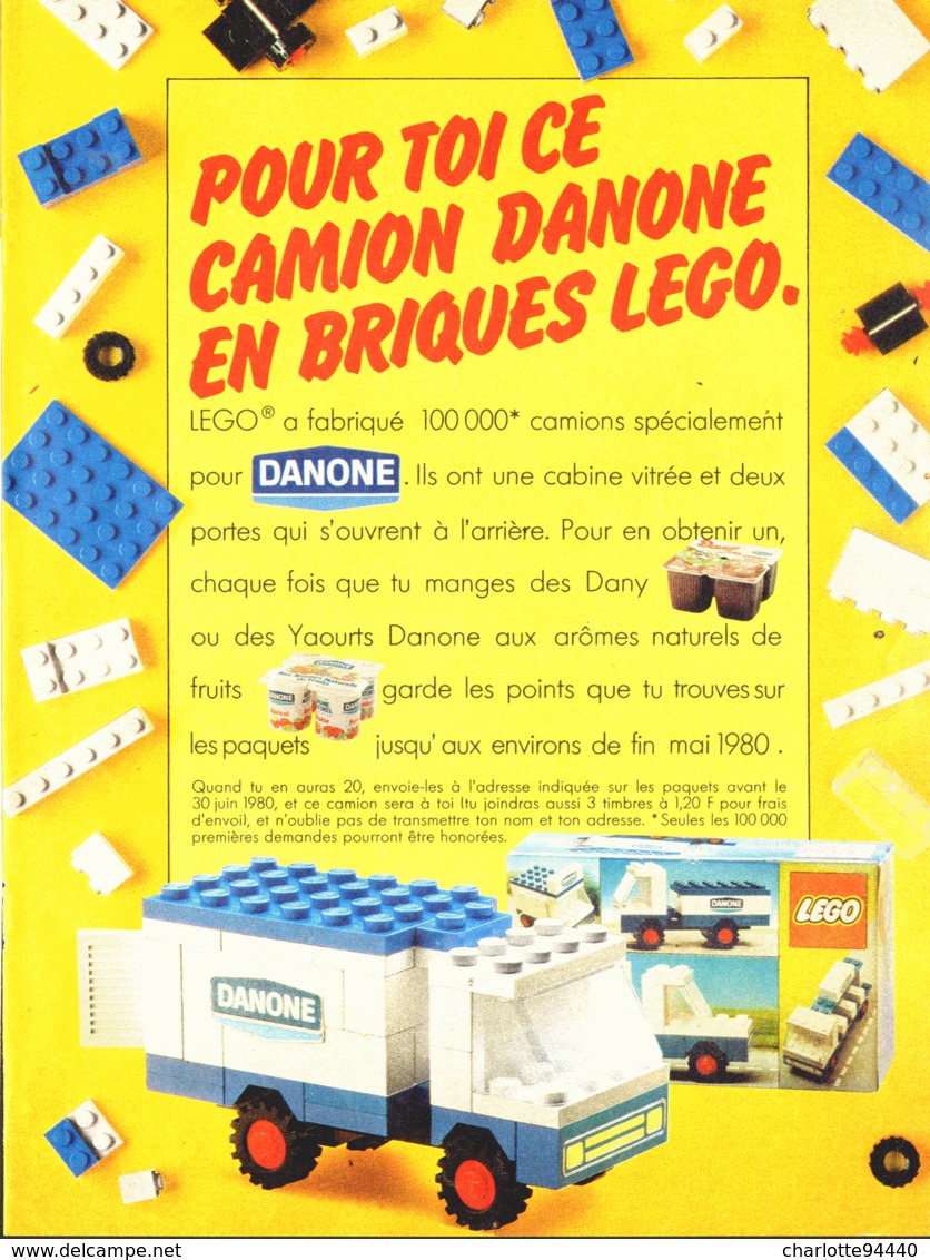 PUB " CAMION DANONE Et LEGO "   1980 ( 1 ) - Non Classés